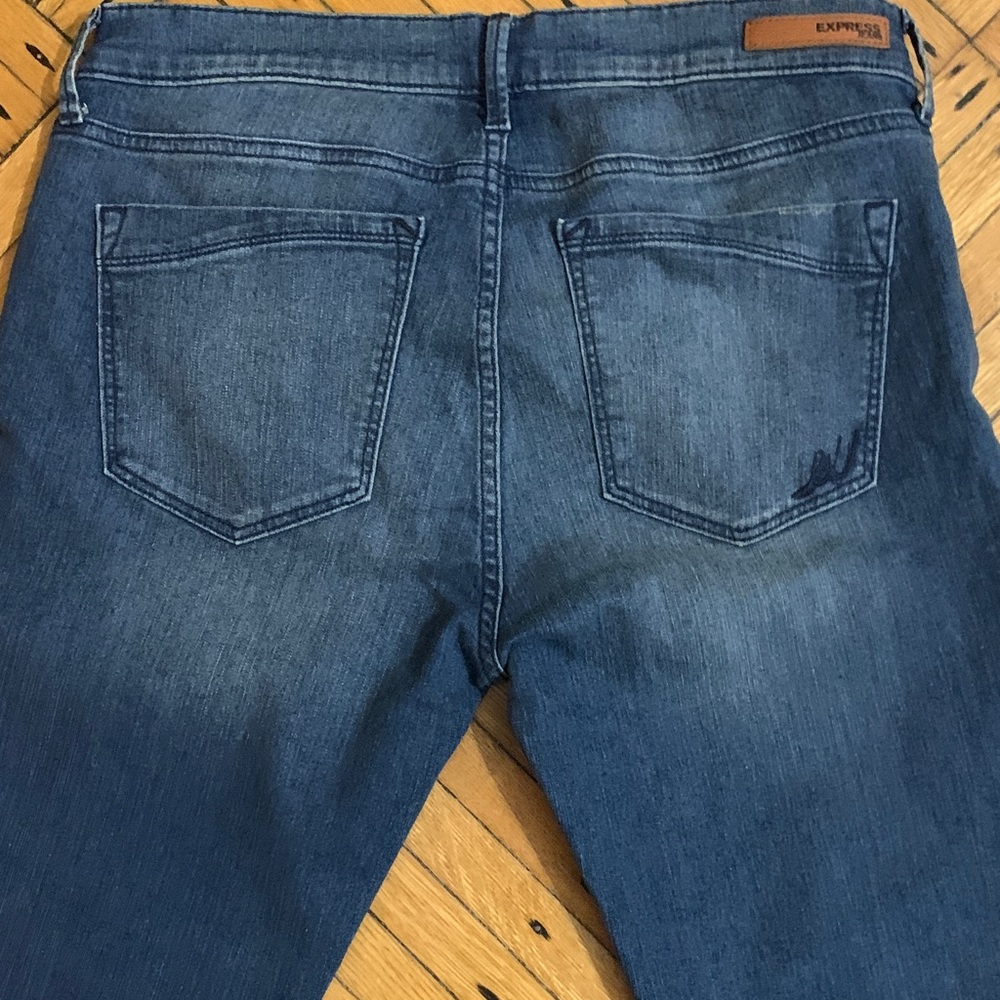 Express Women's Blue Leggings - Picture 7 of 8